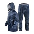 Rain coat - with trouser (Heavy gauge pvc) - black. 