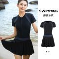 Quick-Drying Dress Summer Hot Spring Conservative Cover Belly Y288 New   Outdoor Women's Clothes Swimming One-Piece Slimming. 