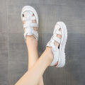 【BestGO】Flat Sandals For Women Strap Shoes Thick-soled Platform Sandals Slippers For Women Korean Sandals Rubber Slippers For Women 052101. 