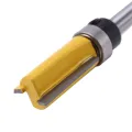 3Pcs 1/4 Inch Flush Trim Router Bit Pattern Bit Top & Bottom Bearing 1/2 inch Blade Template Edge Wood Trimmer Cutter Carpenter. 