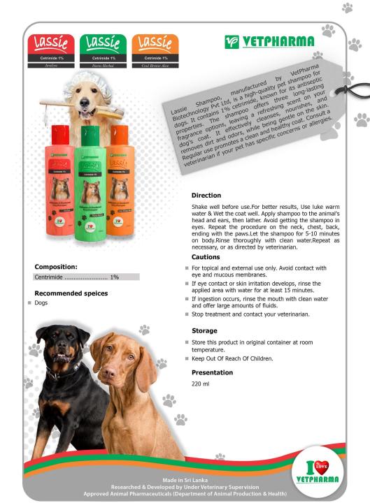 Vetpharma%20Lassie%20Antiseptic%20&%20Deodorant%20Dog%20Shampoo%20(220ml)%20%7C%20(%20Araliya%20)%20-%20Image%204