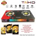 Taiko Glass Top Stainless Steel Gas Cooker – Dual Burner -1 years warranty. 