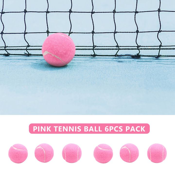 6Pc%20Pack%20Pink%20Tennis%20Balls%20Wear-Resistant%20Elastic%20Training%20Balls%2066mm%20-%20Image%204