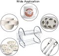 S-shaped 2-Tier Multi-function Stainless Steel Dish Rack. 
