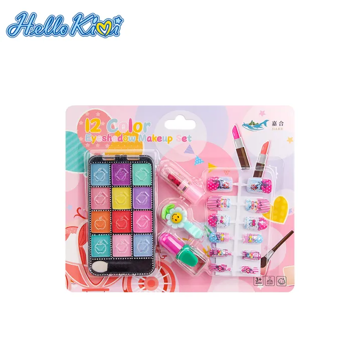HelloKimi%20Children's%20Makeup%20Set%20Girl%20Real%20Makeup%20Palette%20Washable%20Cosmetics%20Kit%20Little%20Girls%20Make%20Up%20Toy%20Non%20Toxic%20Cosmetics%20Play%20Set%20Beauty%20Toy%2012%20Colors%20Eyeshadow%20Palette%20for%20Children%20Gifts%20-%20Image%202