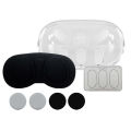 KOKKO Protective Cover Set Handle Controller Protective Caps VR Headset Skin Face Cover Lens Tempered Film Compatible For Meta Quest 3 VR Accessories. 