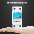 HXSJ Digital Electric Energy Meter Single Phase DIN Rail Electricity Meter One Phase Two Wire Multifunction Electrical Meter. 