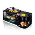 SOKANY 3 In 1 Multi Function Breakfast Maker Machine 220V 1250W With Electric Oven Drip Coffee Maker Frying Tray Tea Pot Home Appliance. 