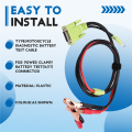 JAERBEE Motorcycle Diagnostic OBD2 Scanner Adapter Cable for Power Clamp/ Battery Test(16/17) Connector. 