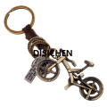 DISICHEN New 2020 New Leather Alloy Bicycle Keychain Gadget For Men Keyring Ancient Copper Key Chain Jewelry Pendant Llavero. 