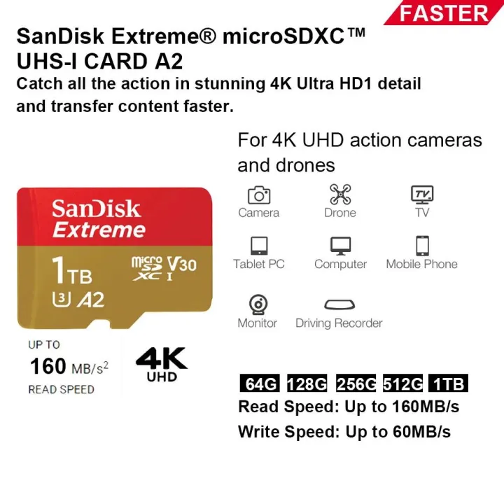 SanDisk%20Micro%20SD%20Card%20Extreme%20Pro%20microSDXC%20A2%20UHS-I%204K%20Memory%20Cards%2064G%20128G%20512G%201TB%20Ultra%20A1%20U1%20U3%20C10%20TF%20Card%20For%20Camera%20DJI%20-%20Image%204
