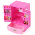 Mini Pink Refrigerator Fridge Kids Children Role Play Indoor Game Playing House Educational Home Appliance. 
