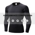 Mens Compression Shirt Long Sleeve Workout Undershirts for Men Running Basketball Athletic Base Layer Top Slimming Tights. 