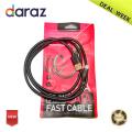 Recrsi Micro USB Fast Charging And Speed Data Tranfersing Data Cable With Thick Wire Black Cable With High Durable As Data cebal Or Data Cabal. 