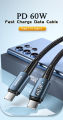 ESSAGER 60W - TYPE-C TO TYPE-C PD CABLE - ORRIGINAL GENUINE CABLE - 480MBBS/S - QUICK CHARGE 4.0. 