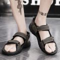 Vietnam Sandals Men 2024 New Trendy Summer Outdoor Slippers Non-Slip Wear-Resistant Waterproof Beach Shoes Soft Bottom Student. 