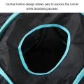 Indoor Cat Tunnel 4 Way Pet Play Tunnel Collapsible Tunnel Tube. 