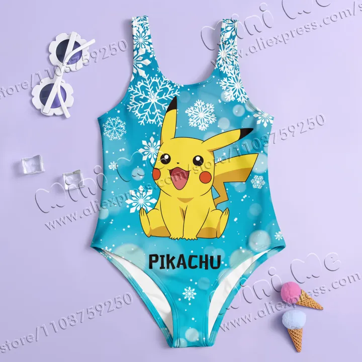 MINISO%20Girl%20Summer%20One-Piece%20Swimsuit%20Fashion%20Cartoon%20Cute%20Pokemon%20Pikachu%20Series%20Print%20Women%20Swimwear%20Sleeveless%20Swim%20Clothing%20-%20Image%206