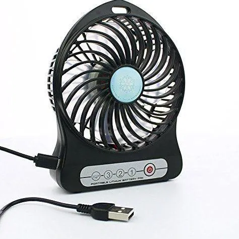 Rechargeable Portable Mini Fan With 3 Speed Settings