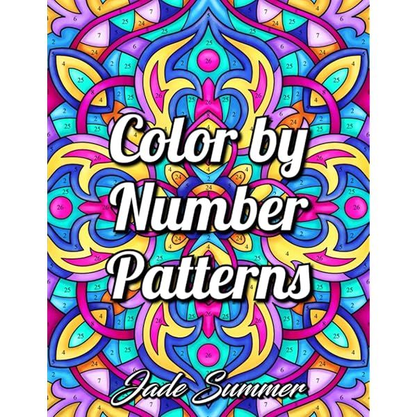 Coloring Book With Pattern Numbers .pdf Color by Number Patterns: An Adult Coloring Book with Fun, Easy, and ...
