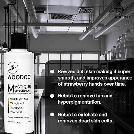 Woodoo%20Skin%20Lightening%20Body%20Wash%20%7C%202%25%20Salicylic%20Acid%20%7CKojic%20Acid%20%7C%20Arbutin%20%7CPrevents%20Body%20Acne,%20Bumpy%20skin,%20Exfoliates%20&%20Deep%20cleanses%20skin%20%7C%20Paraben%20&%20SLS%20free%20%7C%20Suitable%20for%20all%20skin%20types%7C200ml%20-%20Image%202