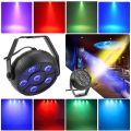 Mini 18W Dj Laser Disco Ball Stage Light 6 Led Rgb Wash Effect Portable Stage Par Light Auto Sound Activation Indoor Disco Lamp. 