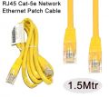 1.5m Ethernet Cable UTP Yellow CAT5E RJ45 Network Ethernet Patch Cord Lan Cable RJ-45 Computer Connectors. 