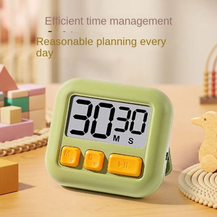 Mini LCD Digital Kitchen Timer with Stand with Magnetic Countup Timer ...