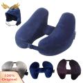 SuperRide Head Rest Pillow with Patent Valve Long Trip Inflatable Cervical Spine Pillow. 
