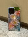 Fashion Illusory Color Water Ripple Pink and White Flowers Cover Case For iPhone 15 14 13 12 11 Pro Max Phone Case. 