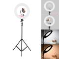 LED Ring Light 26cm Dimmable Selfie Lamp With Tripod Stand Phone Holder Photography Lighting Photo Studio Live Ringlights. 
