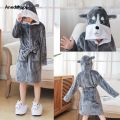 Anedshaop Pink Princess Bath Robe for Girls 3 4 5 6 7 8 9 10 11 12 Years Unicorn Original Kids Bath Towel Robe Fashion Winter Toddler Girl Bathrobe. 