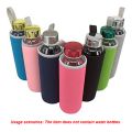 7 Pack Glass Water Bottle Sleeve 12 Oz - 19 Oz Neoprene Insulated Collapsible Drink Bottle Covers Carrier, Multi-Color. 