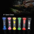 6pcs/ Set Sand Glass Timer Hourglass for Cooking Baking Game Exercise Decoration. 