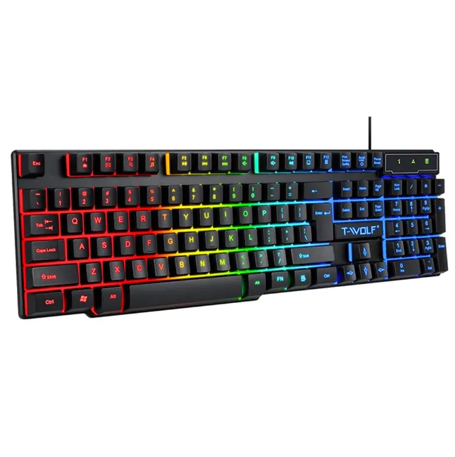 RGB Gaming Wired Keyboard T-WOLF - T20