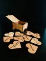 Wooden Gift Box With 10 Reason For Love 1/4 Inches Engraved Customized Personalized Thick Wood. 