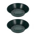 2Pc Green Gold Pan Sifting Classifier Mesh Screen Mining Sifter Metal Detecting Tool Panning Classifier 34X34X10cm. 