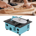 Table Saw Machine Woodworking Table Saw Speed Adjustment 4000RPM Mini Low Noise US Plug 110-240V Rust Resistance for Hand Made Works. 