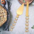 Wedding Cake and Server Set Gifts for Wedding, Anniversary, Engagement, Birthday Party. 