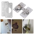 【ZIME】1x1/2/4Set Hinge Repair Plate for Cabinet Furniture Stainless Steel Hinges Mounting Plate Cupboard Door Fixing Hardware. 