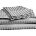 Egyptians Cotton Striped Bedsheets Grey. 