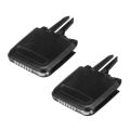 Front A/C Air Vent Clip-2 x Front A/C Air Vent Outlet Tab Clip-Black. 