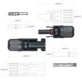 10 Pairs MC4 Male/Female Solar Panel Cable Connectors with Spanner Assembly Tool for PV System. 