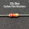 20 PCS | Resistors 1/4W 22k Ohm Resistance Axial Lead 4 Bands Carbon Film Resistor for DIY Electronic Circuits Projects / Repairing. 
