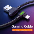 MCDODO 1.2m 1.8m Fast Charging USB Lighting Cable for iPhone with Nylon Braided Wire and 90° Elbow Design, 2.0A Max. 