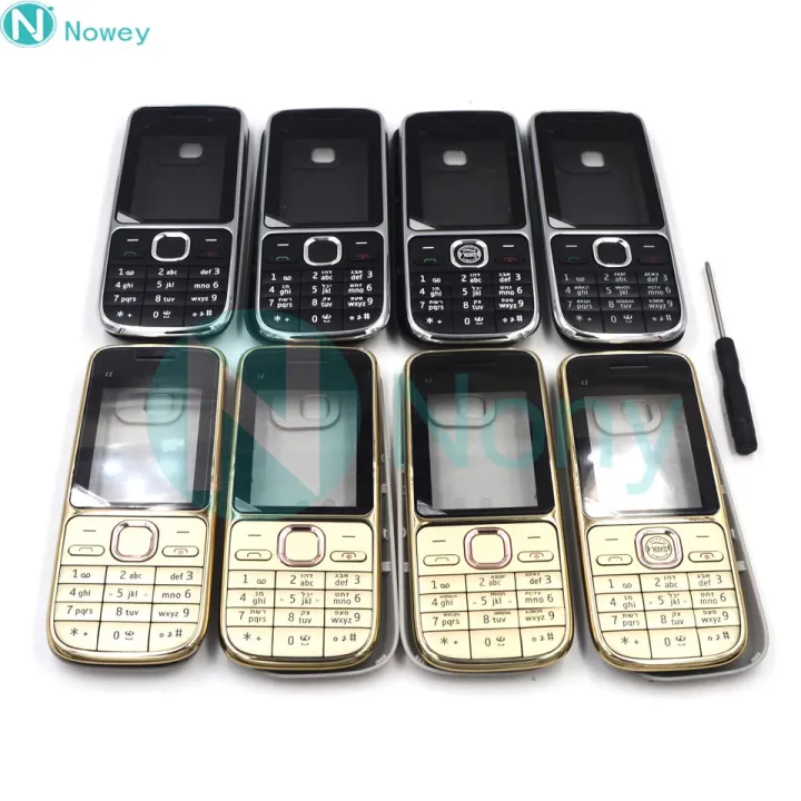 Nowey%20C2-01%20Housing%20For%20Nokia%20C2%20C2-01%20Mobile%20Phone%20Front%20Back%20Cover%20Case%20English%20Russian%20Arabic%20Keypad%20Replacement%20Parts%20-%20Image%202