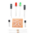 Astable Multivibrator Circuit 2 LED Flashing DIY Kit with Parts and PCB. 