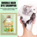 Bubble Hair Dye Shampoo Natural Plant Bubble Hair Dye Cream Long-lasting Gray Hair Coverage And Effective Hair Coloring Shampoo. 