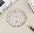 【ZIME】All Circular 10cm 360 Degree Pointer Protractor Ruler Angle Finder Random. 
