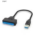 [ZVPT] USB 3.0 to SATA 2.5" External Hard Disk Drive Adapter Reader For SSD HDD Cable DSF. 